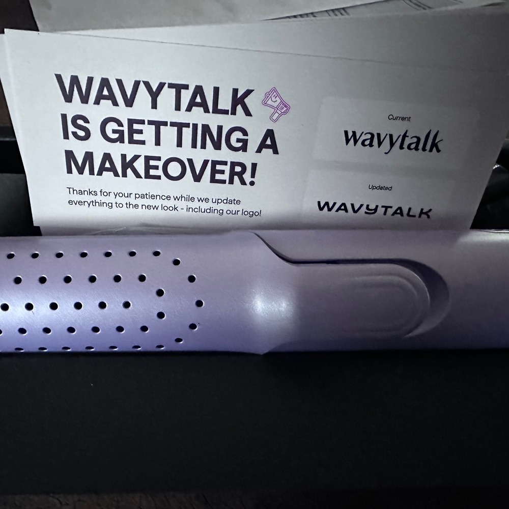 Wavytalk Professional Hair Curler and Straightener Lavender Purple Heat Control